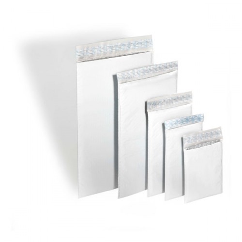 FREE DELIVERY ! WHITE JIFFY BAGS 50 CD SIZE GENUINE JL0 CD SIZE